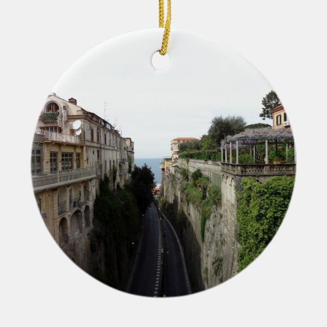 Sorrento, Italy Ceramic Ornament (Front)