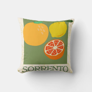 Sorrento Italy Citrus Kitchen Print Cushion