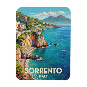 Sorrento Italy Coastal Travel Scene 🍋 Magnet