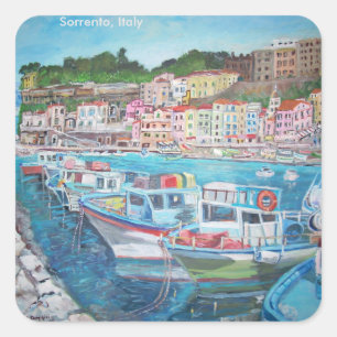 Sorrento, Italy - Square Stickers, Glossy Square Sticker