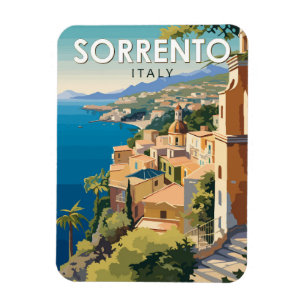 Sorrento Italy Travel Art Vintage Magnet