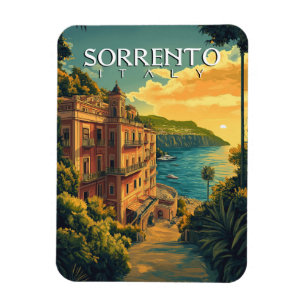 Sorrento Italy - Vibrant Cityscape Magnet