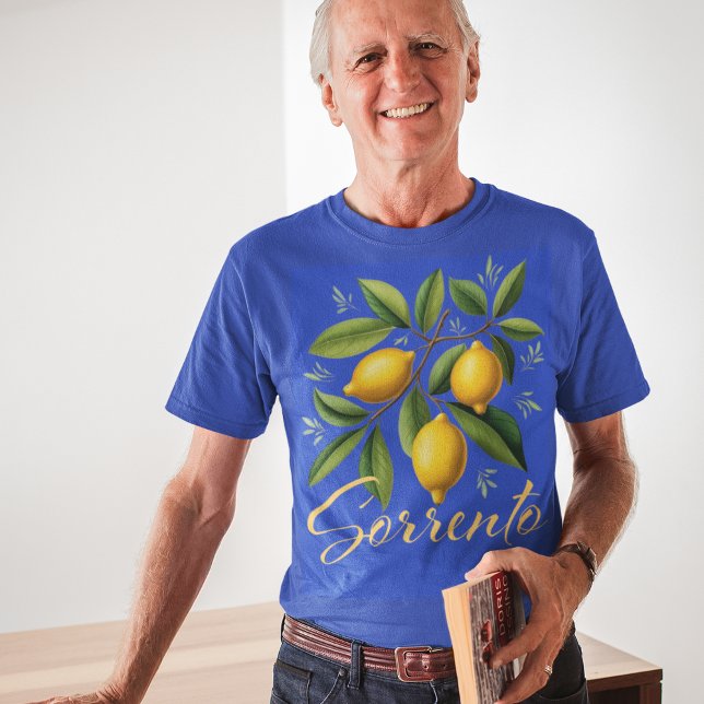 Sorrento Lemon Branch Elegant Italian T-Shirt (Creator Uploaded)