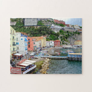 Sorrento Marina Grande Colorful Beach in Italy Jigsaw Puzzle
