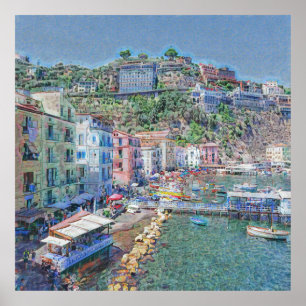 SORRENTO, Marina Grande,    Poster