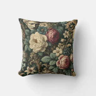 Sorrow in Any Language – Gothic Victorian Floral Cushion