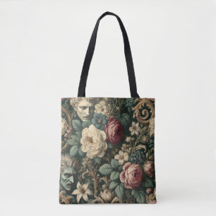 Sorrow in Any Language – Gothic Victorian Floral Tote Bag