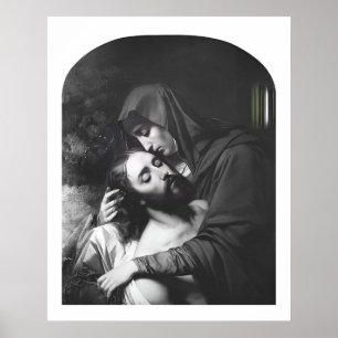Sorrowful Mother Virgin Mary Catholic Poster