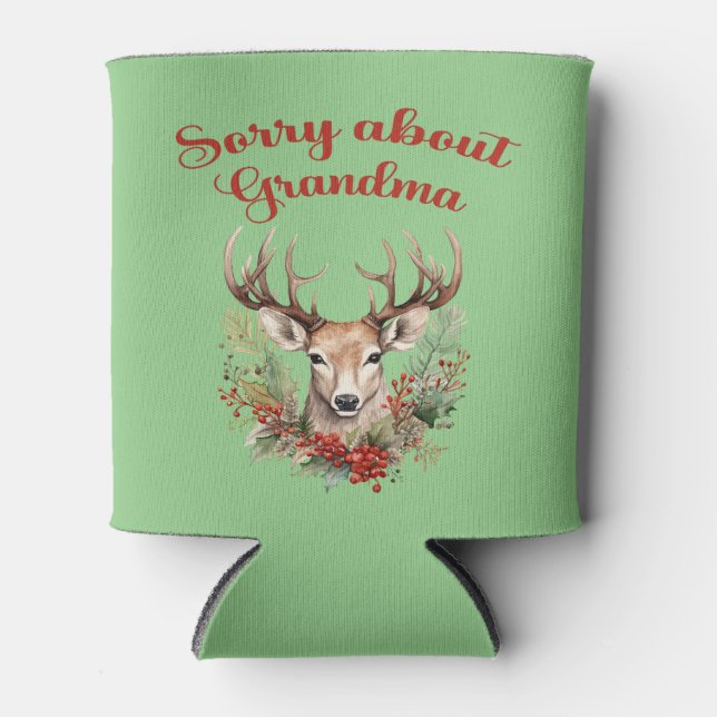 Sorry About Grandma Christmas Cooler (Front)