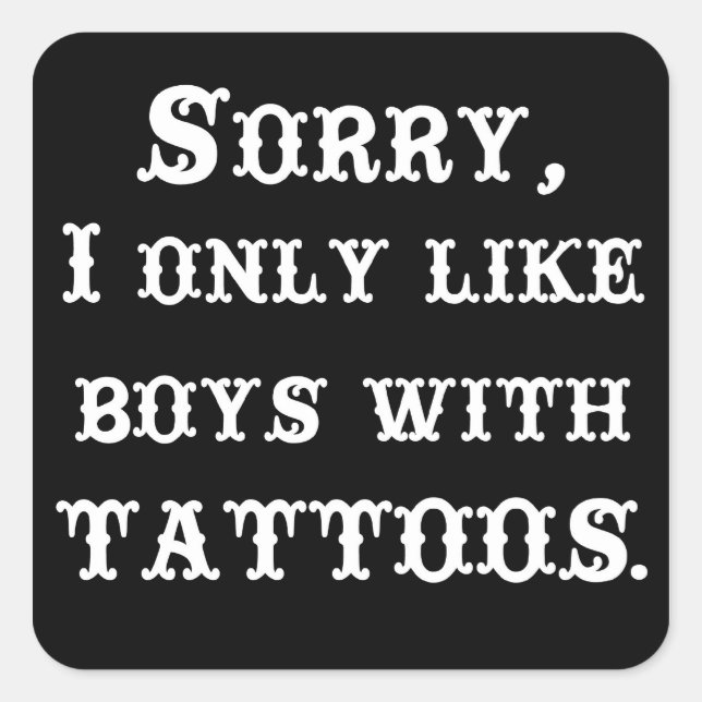 Sorry Boys Sticker (Front)