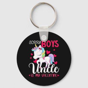 Sorry Boys Uncle Is My Valentine Valentine's Day U Key Ring
