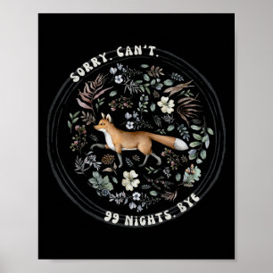Sorry Can’t 99 Nights Bye, A Fox In The Forest Gam Poster