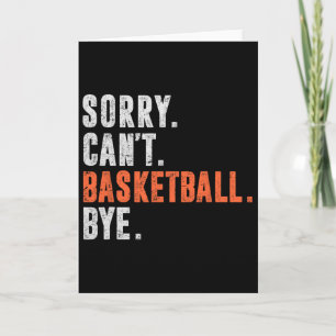 Sorry Can't Sketll Bye Funny Vintage Retro Distres Card