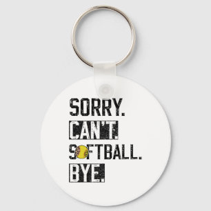 Sorry Can't Softll Bye Funny Softll Player Vintage Key Ring