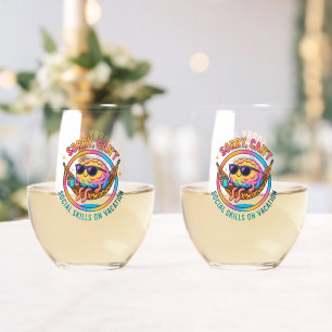 Sorry Can't.... Stemless Wine Glass