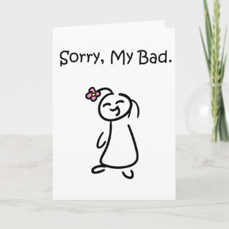 Sorry Card