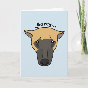 Sorry Card German Shepard Dog I'm sorry Card