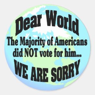 Sorry Classic Round Sticker