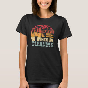 Sorry Cleaning Crew   School Custodian retro Clean T-Shirt