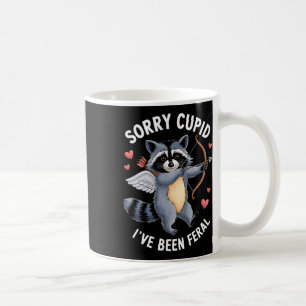 Sorry Cupid I've Been Feral Valentine's Day Couple Coffee Mug