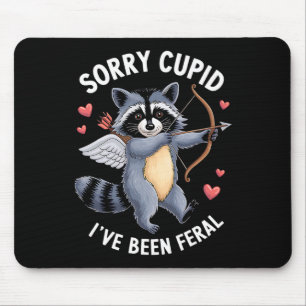 Sorry Cupid I've Been Feral Valentine's Day Couple Mouse Pad