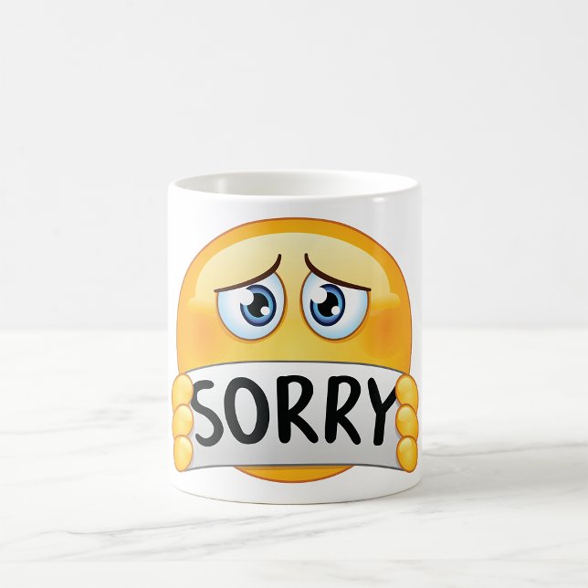 Sorry Emoticon Coffee Mug (Creator Uploaded)