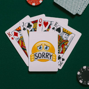 Sorry Emoticon Playing Cards