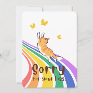 Sorry for the Loss of Your Cat Card