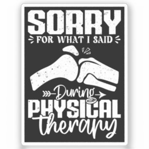 Sorry For What I Said Physical Therapy Recovery