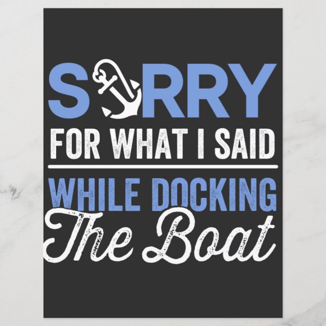 Sorry for what I said while docking the boat funny (Front)