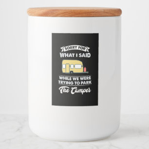 Sorry For What I Said While We Hiking Food Label