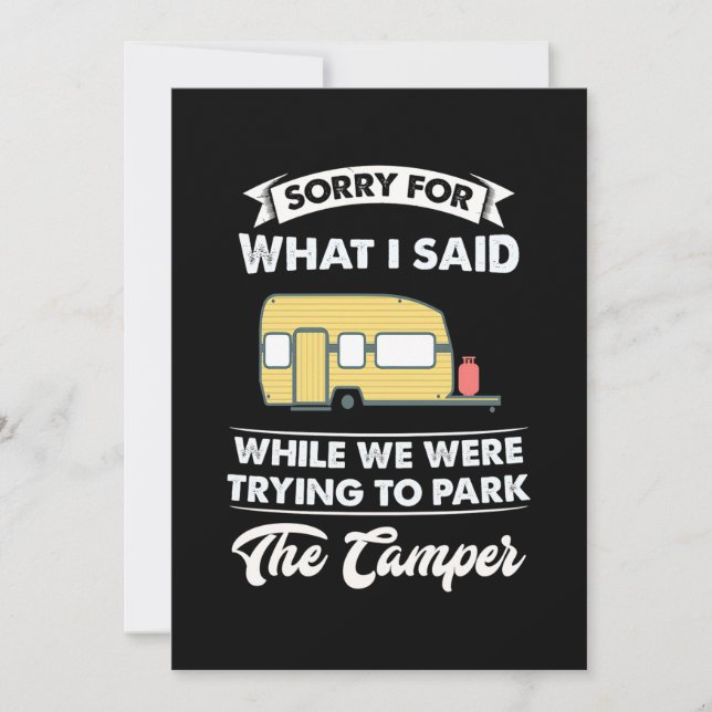 Sorry For What I Said While We Hiking Save The Date (Front)