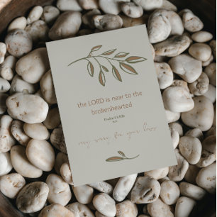 Sorry For Your Loss   Christian Sympathy Card