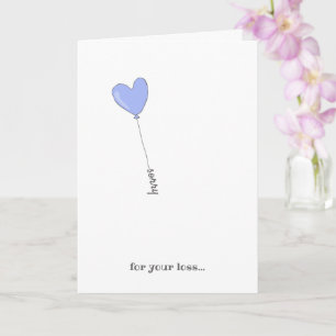 Sorry for Your Loss - Sweet Lilac Balloon Sympathy Card