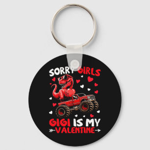 Sorry Girls Gigi Is My Valentine Dinosaur Monster  Key Ring