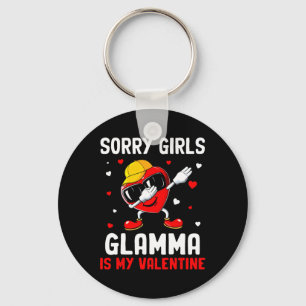 Sorry Girls Glamma Is My Valentine Heart Dab Cute Key Ring