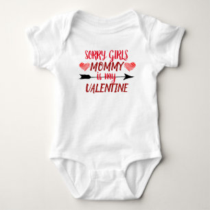 Sorry girls, Mummy is my Valentine Baby Bodysuit