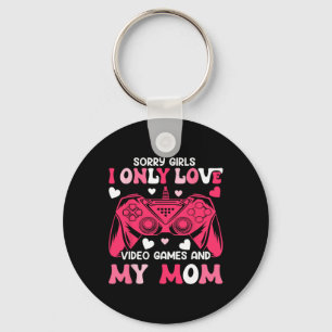 Sorry Girls Only Love Video Game Gamepad Mum Valen Key Ring