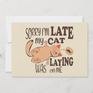 Sorry I am late my cat was laying on me Holiday Card