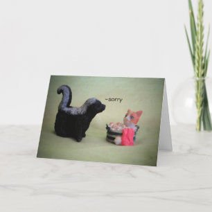 Sorry I can be a stinker Cat Meme Card
