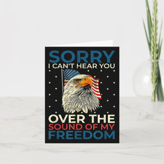 Sorry I Can't Hear You Over The Sound Of My Dom  Card (Front)