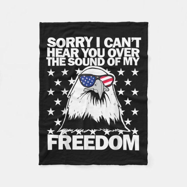 Sorry I Can't Hear You Over The Sound Of My Dom  Fleece Blanket (Front)