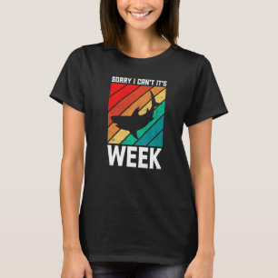 Sorry I Can't it's Week Shark Kids Men Women Vint T-Shirt