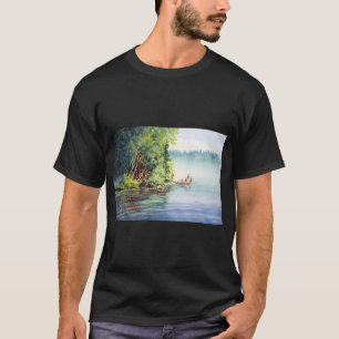 Sorry I Can't My Fish Need Me - Funny Fishing Love T-Shirt