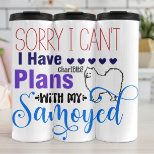 Sorry I Can't: Samoyed Plans Await Thermal Tumbler