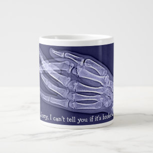 "Sorry, I can't tell you if it's broken" Large Coffee Mug