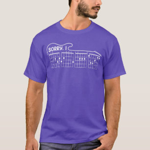 Sorry I DGAF Hidden Message Guitar Chords Music No T-Shirt