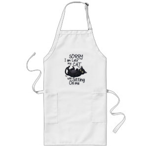Sorry I’m Late – Cat Rules! Long Apron