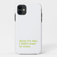 Sorry I’m late. I didn’t want to come