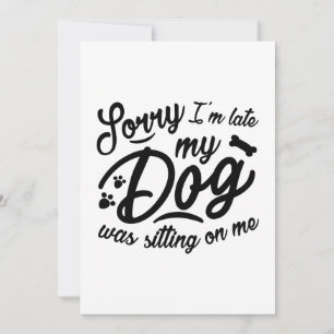 Sorry I’m Late Thank You Card